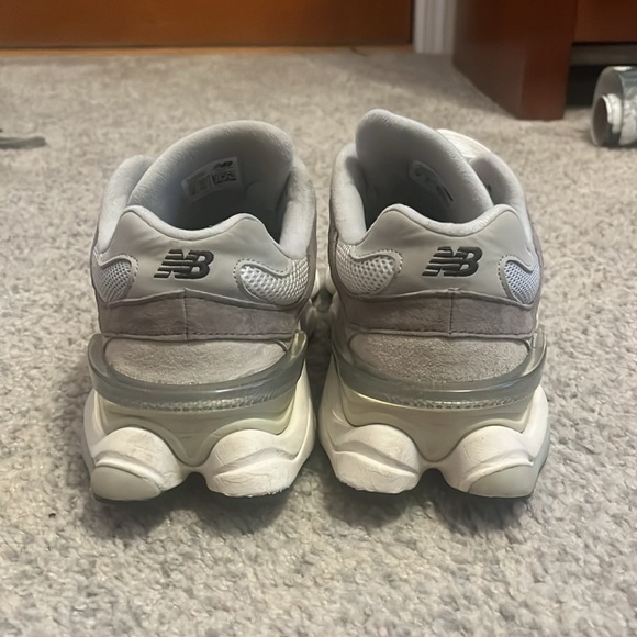 New Balance Gray and White Athletic Shoes - Picture 2 of 4